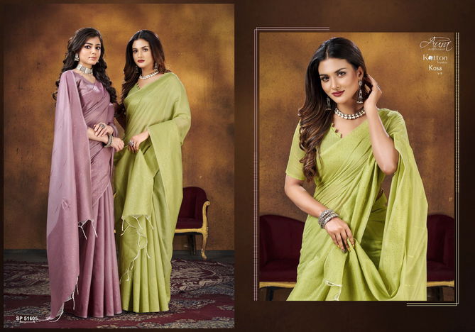 Aura Kosa Vol 9 Cotton Daily Wear Sarees Catalog
